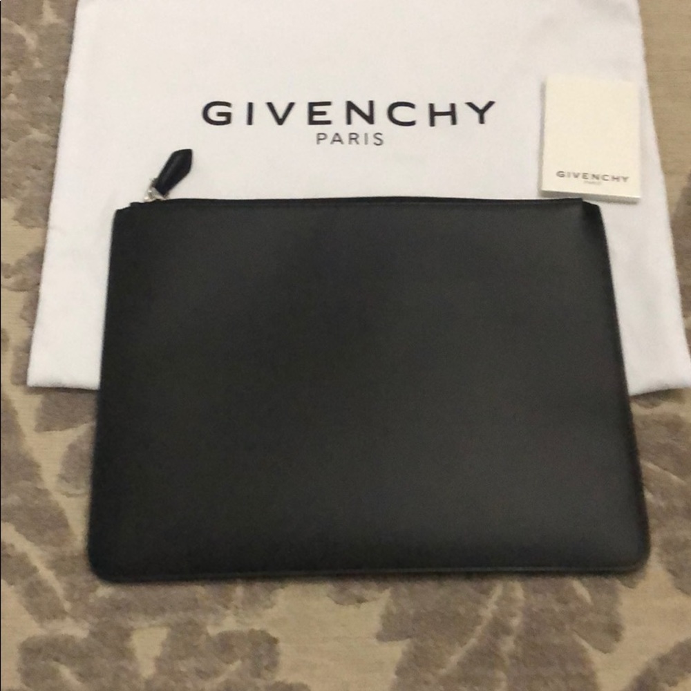 NEW Givenchy black zippered clutch bag - Picture 6 of 9
